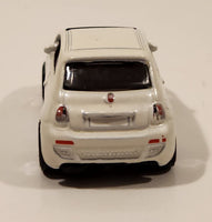 2014 Hot Wheels HW City: Night Burnerz Fiat 500 White Die Cast Toy Car Vehicle