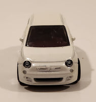 2014 Hot Wheels HW City: Night Burnerz Fiat 500 White Die Cast Toy Car Vehicle