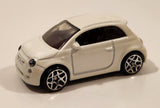 2014 Hot Wheels HW City: Night Burnerz Fiat 500 White Die Cast Toy Car Vehicle