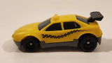 1997 McDonald's Hot Wheels Taxi Plastic Body Yellow Die Cast Toy Car Vehicle