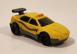 1997 McDonald's Hot Wheels Taxi Plastic Body Yellow Die Cast Toy Car Vehicle