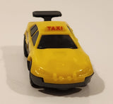 1997 McDonald's Hot Wheels Taxi Plastic Body Yellow Die Cast Toy Car Vehicle