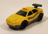 1997 McDonald's Hot Wheels Taxi Plastic Body Yellow Die Cast Toy Car Vehicle