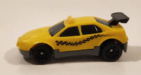 1997 McDonald's Hot Wheels Taxi Plastic Body Yellow Die Cast Toy Car Vehicle