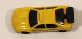 1997 McDonald's Hot Wheels Taxi Plastic Body Yellow Die Cast Toy Car Vehicle