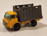 Vintage Lesney Matchbox Series No. 37 Cattle Truck Yellow Die Cast Toy Car Vehicle