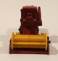 Vintage Lesney Products Matchbox Series No. 65 Claas Combine Harvester Red Die Cast Toy Farming Machinery Equipment Vehicle