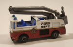 1996 Matchbox Snorkel Fire Truck Light Blue Die Cast Toy Car Vehicle