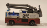 1996 Matchbox Snorkel Fire Truck Light Blue Die Cast Toy Car Vehicle