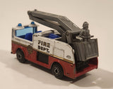 1996 Matchbox Snorkel Fire Truck Light Blue Die Cast Toy Car Vehicle