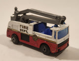 1996 Matchbox Snorkel Fire Truck Light Blue Die Cast Toy Car Vehicle