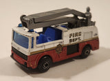 1996 Matchbox Snorkel Fire Truck Light Blue Die Cast Toy Car Vehicle