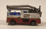 1996 Matchbox Snorkel Fire Truck Light Blue Die Cast Toy Car Vehicle