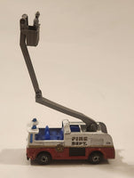 1996 Matchbox Snorkel Fire Truck Light Blue Die Cast Toy Car Vehicle