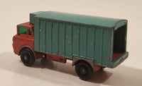 1967-1972 Lesney Matchbox No. 44 GMC Refrigerator Truck Red Turquoise Die Cast Toy Car Vehicle