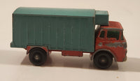 1967-1972 Lesney Matchbox No. 44 GMC Refrigerator Truck Red Turquoise Die Cast Toy Car Vehicle