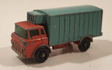 1967-1972 Lesney Matchbox No. 44 GMC Refrigerator Truck Red Turquoise Die Cast Toy Car Vehicle