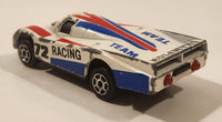 Majorette Sonic Flasher Team #72 Racing Champion White Die Cast Toy Car Vehicle STILL WORKS