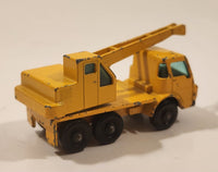 Vintage Lesney Products Matchbox Series Dodge Crane Truck Yellow No. 63 Die Cast Toy Car Construction Machinery Building Equipment Vehicle