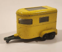 Vintage Lesney Matchbox Superfast No. 43 Pony Trailer Yellow Die Cast Toy Car Vehicle