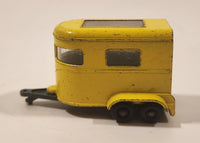 Vintage Lesney Matchbox Superfast No. 43 Pony Trailer Yellow Die Cast Toy Car Vehicle