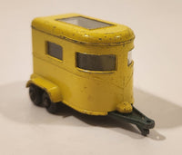 Vintage Lesney Matchbox Superfast No. 43 Pony Trailer Yellow Die Cast Toy Car Vehicle