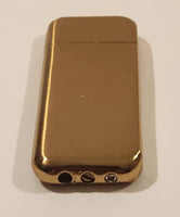 Camping Themed Etched Gold Tone Pocket Lighter