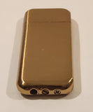 Camping Themed Etched Gold Tone Pocket Lighter