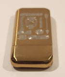 Camping Themed Etched Gold Tone Pocket Lighter