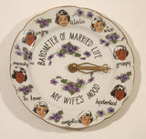 Vintage Barometer Of Married Life My Wife's Mood Novelty Wall Plate