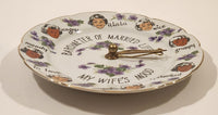 Vintage Barometer Of Married Life My Wife's Mood Novelty Wall Plate