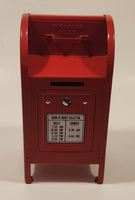 Mail Post Office Drop Box Red Metal Coin Bank No Keys