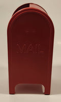 Mail Post Office Drop Box Red Metal Coin Bank No Keys