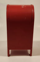 Mail Post Office Drop Box Red Metal Coin Bank No Keys