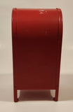 Mail Post Office Drop Box Red Metal Coin Bank No Keys