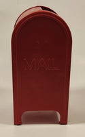 Mail Post Office Drop Box Red Metal Coin Bank No Keys