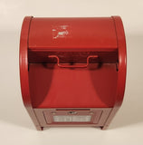 Mail Post Office Drop Box Red Metal Coin Bank No Keys