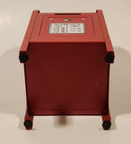 Mail Post Office Drop Box Red Metal Coin Bank No Keys