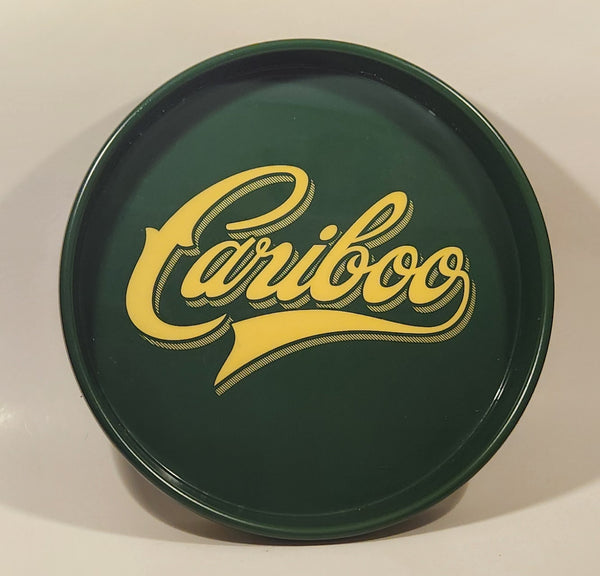 Rare Cariboo Beer Green Metal Beverage Serving Tray