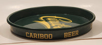 Rare Cariboo Beer Green Metal Beverage Serving Tray