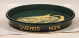 Rare Cariboo Beer Green Metal Beverage Serving Tray