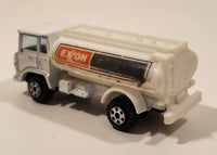 Vintage Yatming White Exxon Semi Oil Gasoline Tanker Truck Die Cast Toy Car Vehicle