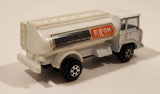 Vintage Yatming White Exxon Semi Oil Gasoline Tanker Truck Die Cast Toy Car Vehicle