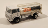 Vintage Yatming White Exxon Semi Oil Gasoline Tanker Truck Die Cast Toy Car Vehicle