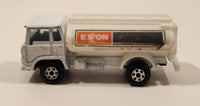 Vintage Yatming White Exxon Semi Oil Gasoline Tanker Truck Die Cast Toy Car Vehicle