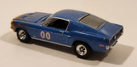 2007 Greenlight 1968 Ford Mustang GT Fastback 00 Blue Die Cast Toy Car Vehicle with Opening Hood