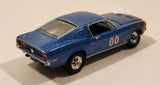 2007 Greenlight 1968 Ford Mustang GT Fastback 00 Blue Die Cast Toy Car Vehicle with Opening Hood