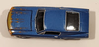 2007 Greenlight 1968 Ford Mustang GT Fastback 00 Blue Die Cast Toy Car Vehicle with Opening Hood