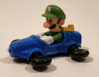 2024 McDonald's Nintendo Switch Mario Kart 8 Deluxe Luigi Blue Plastic Toy Car Vehicle