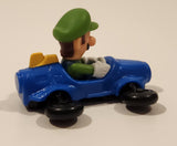 2024 McDonald's Nintendo Switch Mario Kart 8 Deluxe Luigi Blue Plastic Toy Car Vehicle